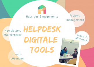 Flyer Helpdesk Digitale Tools