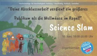 Einige Menschen sind im Gespräch miteinander um Ideen für mehr Nachhaltigkeit auszutauschen. Zudem ist auf dem Bild nochmals der Titel der Veranstaltung vermerkt und die Vortragenden.