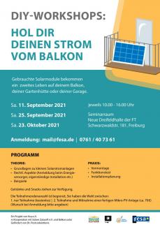 Alle Termine und Details zum DIY Workshop