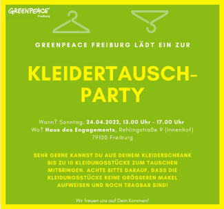Kleidertausch Greenpeace Freiburg
