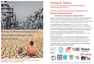 Krieg und Klima - Überlebensfrage der Menschheit