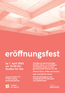 flyer eröffnungfest pavillon