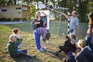 Statuentheater im Freien