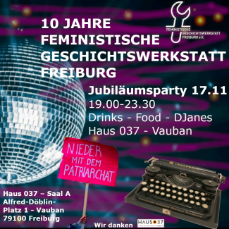 Plakat Jubiläumsparty