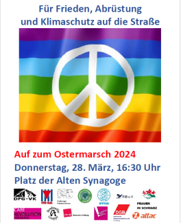 Ostermarsch-Handzettel