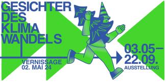 Grafik zur Ausstellung und Vernissage Gesichter des Klimawandels