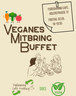 Veganes Mitbring Buffet 02.05. 18h Foodsharing Café