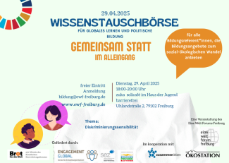 Wissenstauschbörse des Eine Welt Forum Freiburg
