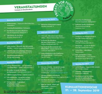 Gründes Bild mit vielen Terminen