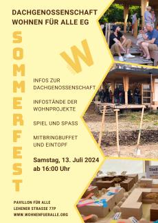 Flyer Sommerfest Dachgenossenschaft