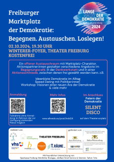 Lange nacht der Demokratie Flyer
